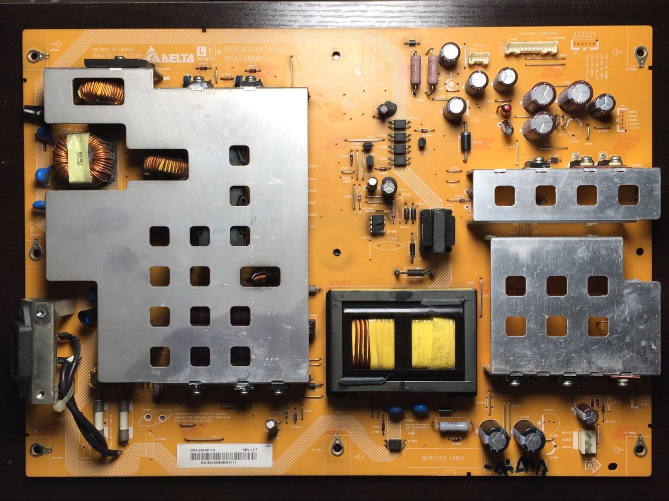 Sharp RDENCA342WJQZ DPS-286AP-1 Power-Board verwendet getestet